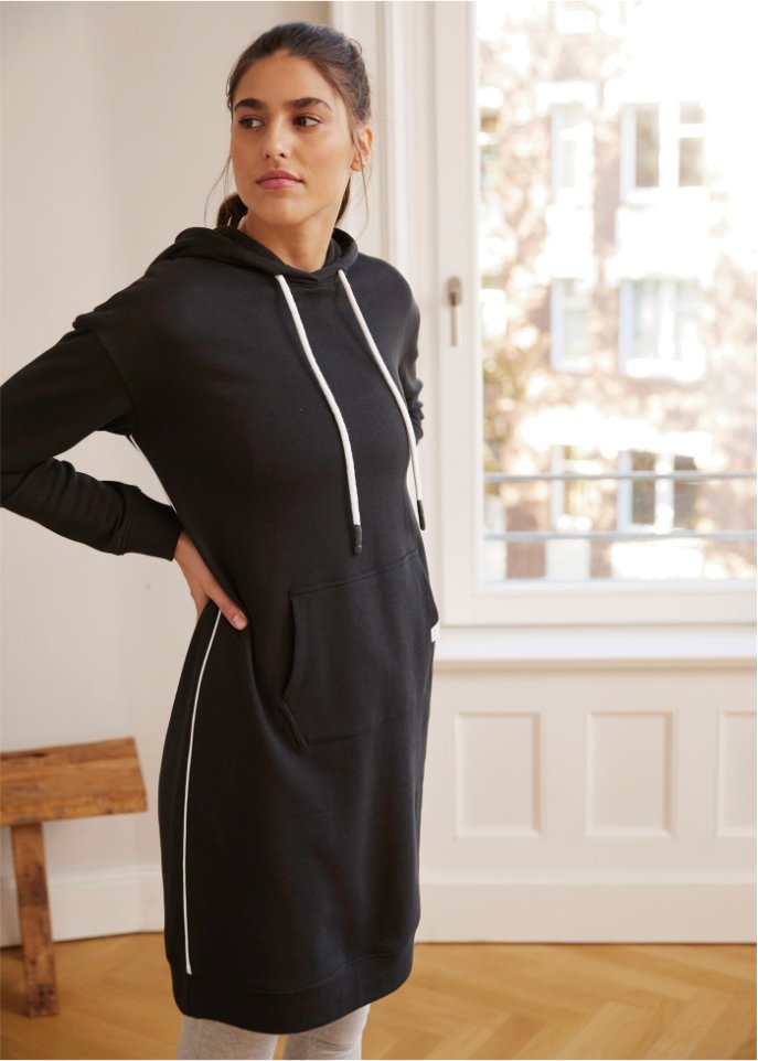 Sweatkleid mit Kapuze
