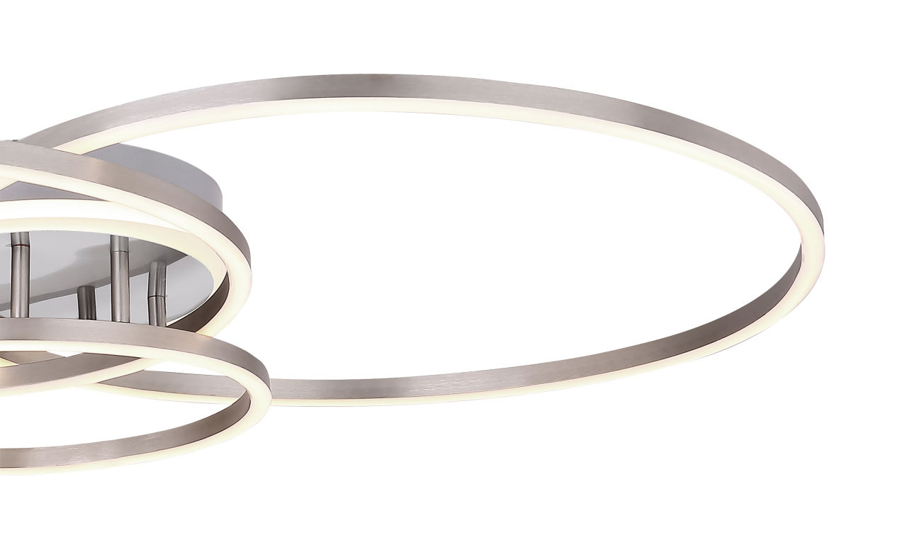 Globo Lighting - MUNNI - Deckenleuchte Metall Nickel matt, LED