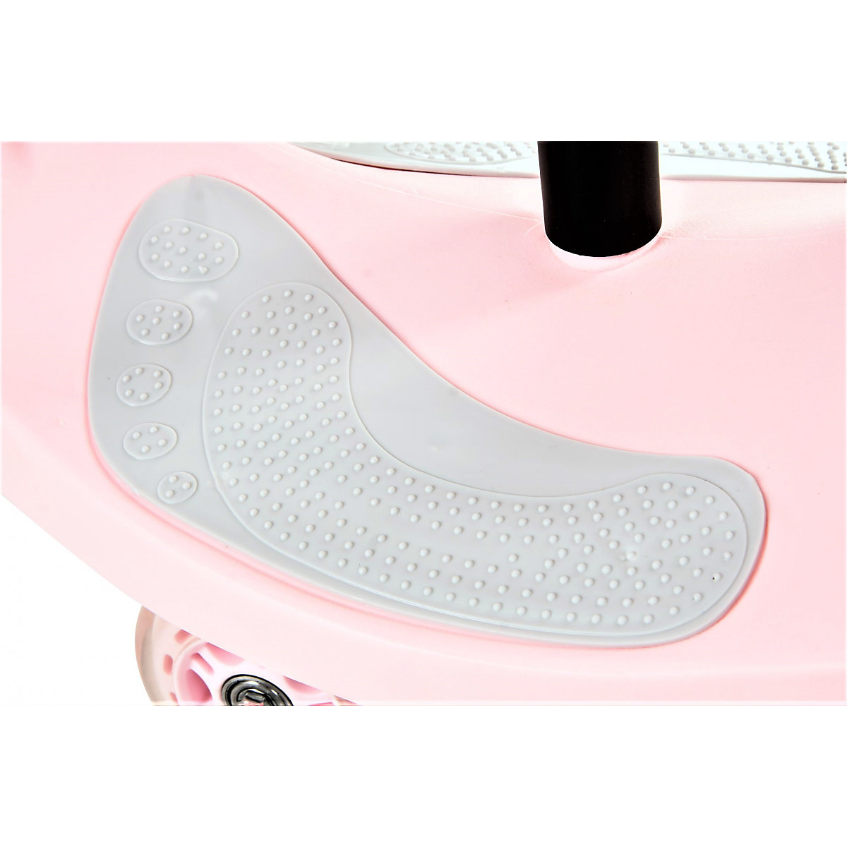 Auto Twist Car mit Lenker, Kleinkinderfahrzeug mit Kautschuk Räder, LED Rosa