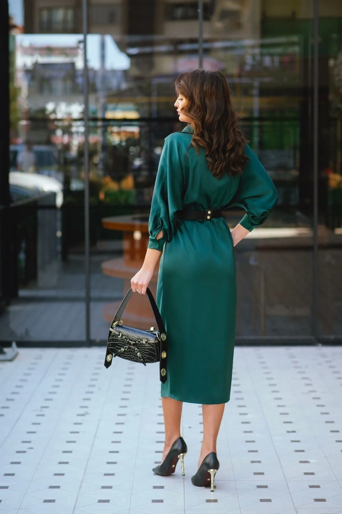 Moda Mix Avcılar  Kleid - Grün - A-Linie