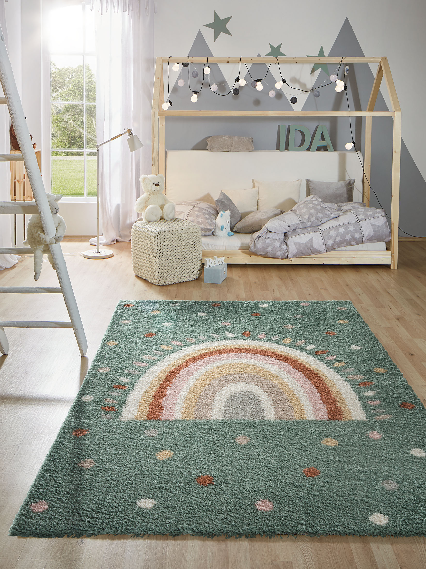 Colori Kinder-Teppich, Grün
