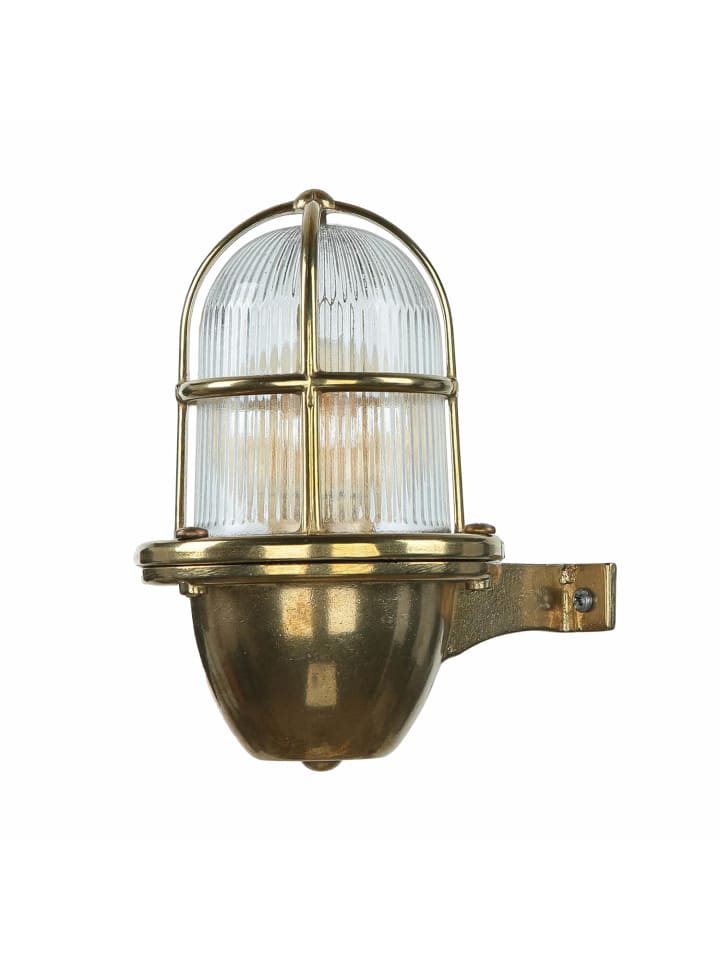 Licht-Erlebnisse Außen Wandlampe in Messing günstig kaufen onesize