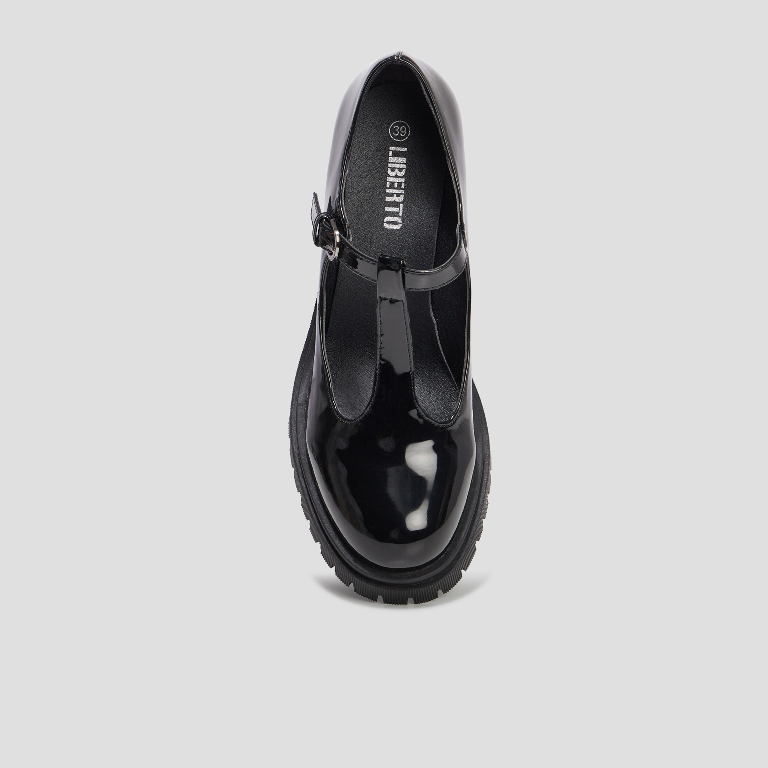 Loafers salomé vernies crantées Liberto noir femme | La Halle