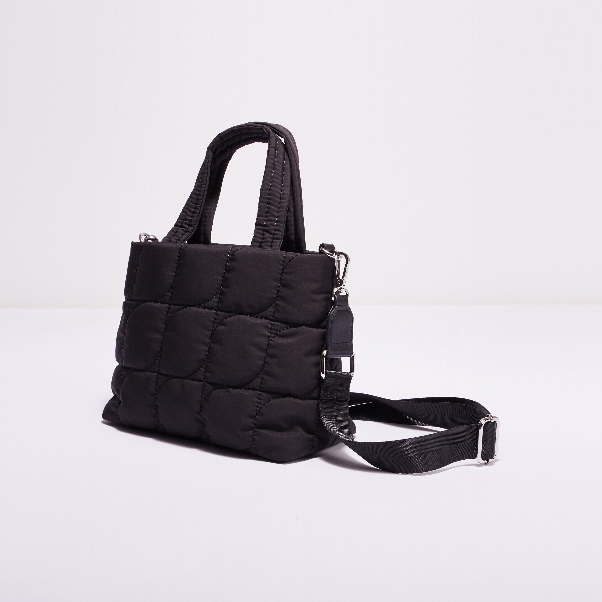 Sac carré matelassé noir femme | Cache Cache