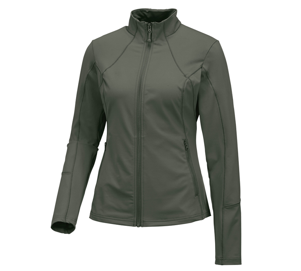 e.s. Funktions Sweatjacke solid, Damen