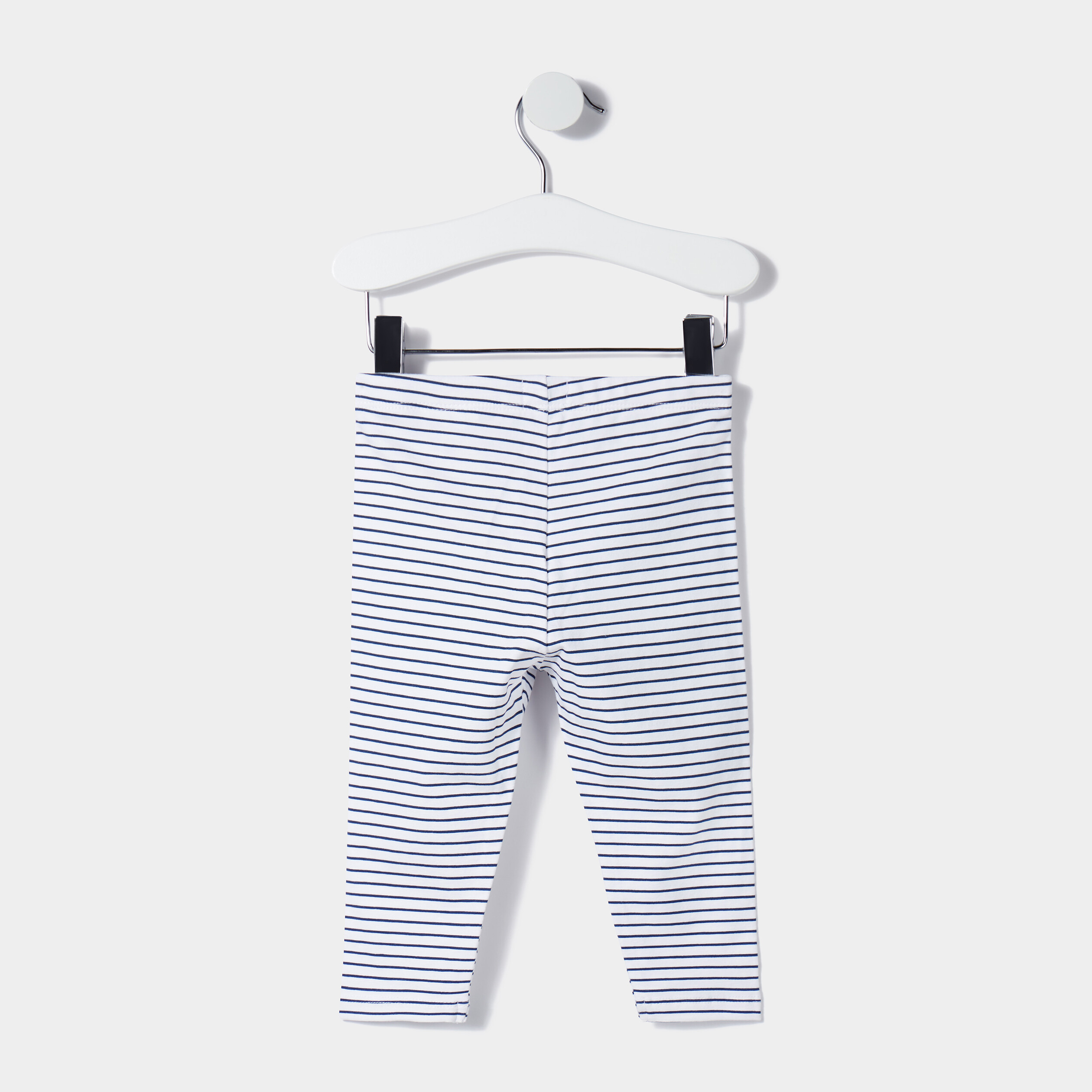 Lot 2 leggings en coton taille standard blanc bébé fille | La Halle