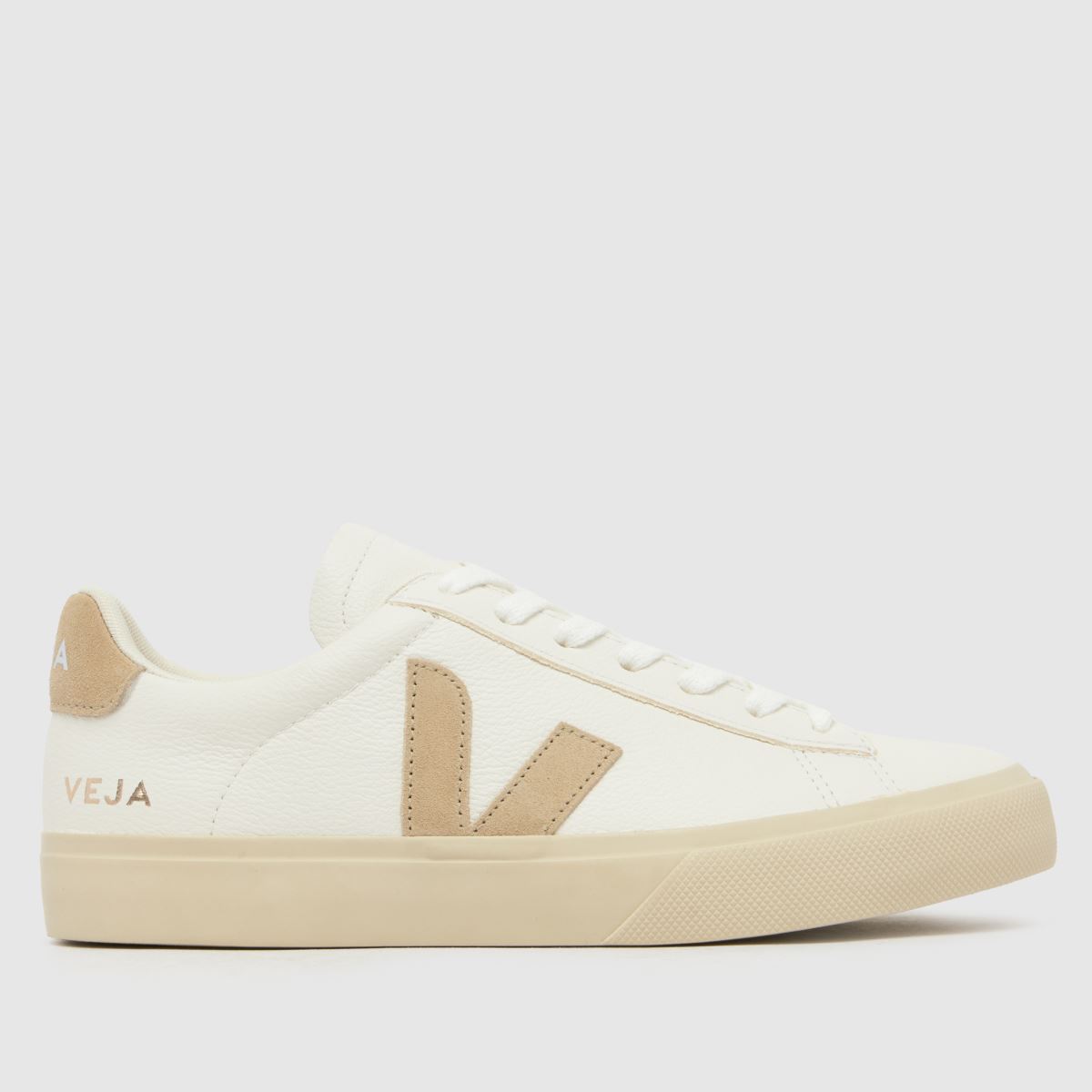 VEJA campo sneakers i vitt & beige
