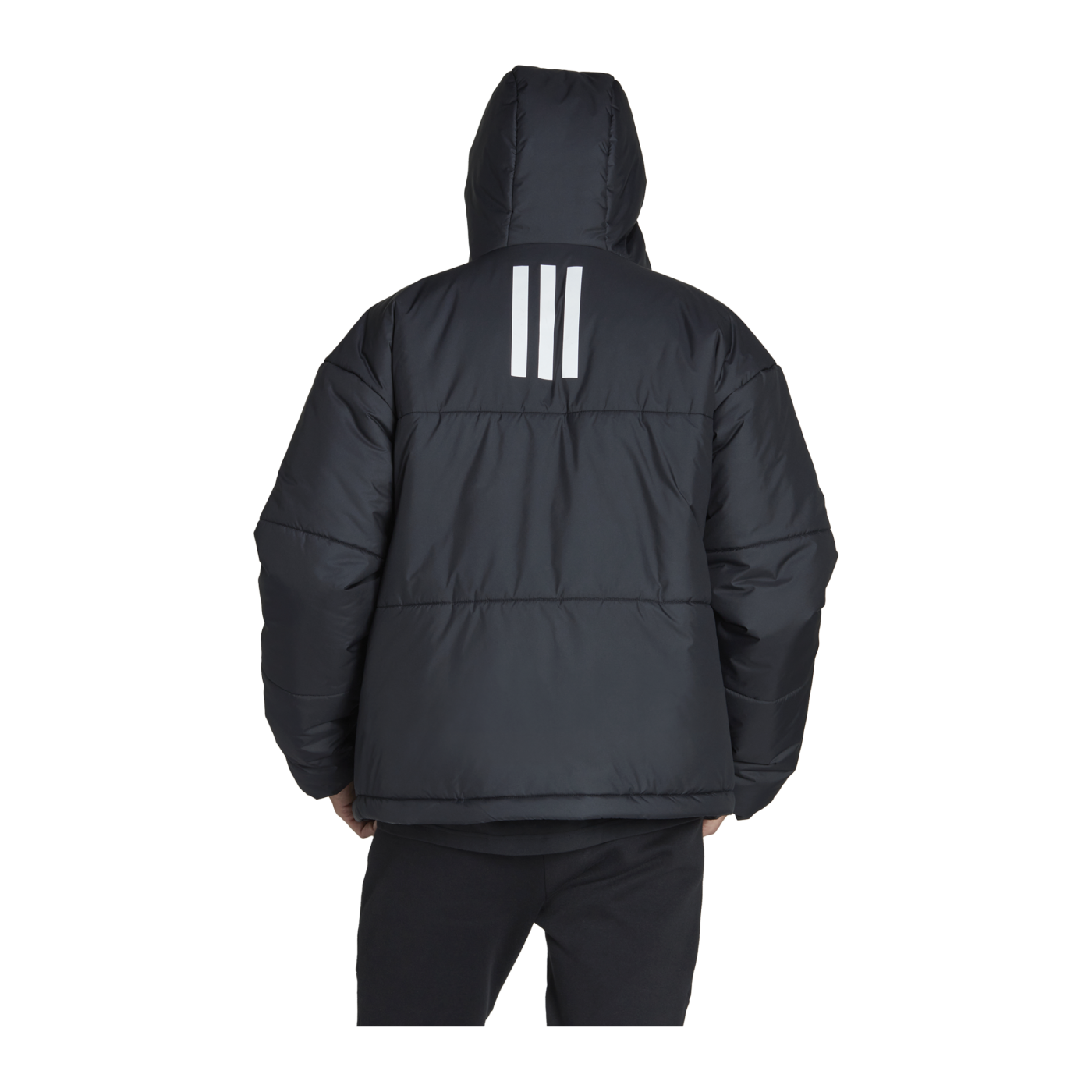 adidas 3S Puffy Jacke Schwarz