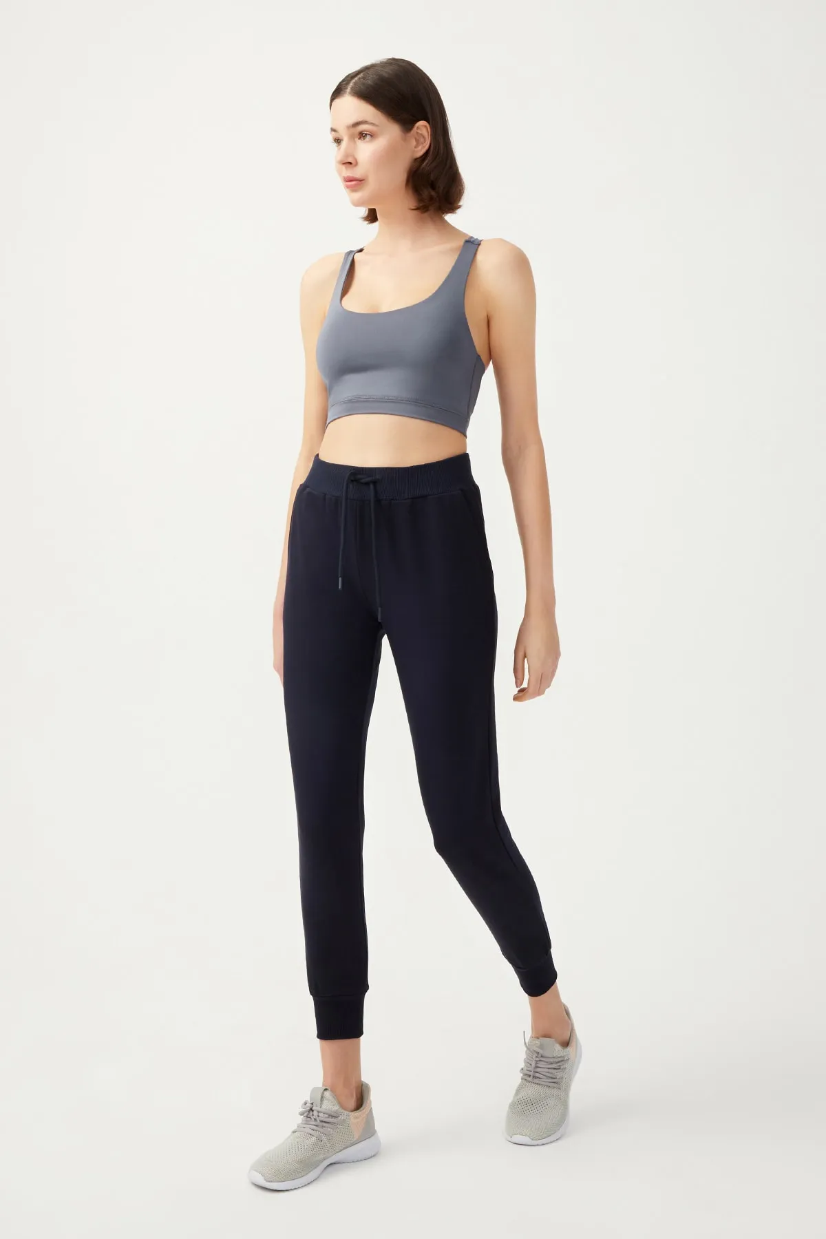 LOS OJOS  Marineblaue Jogger-Jogginghose für Damen