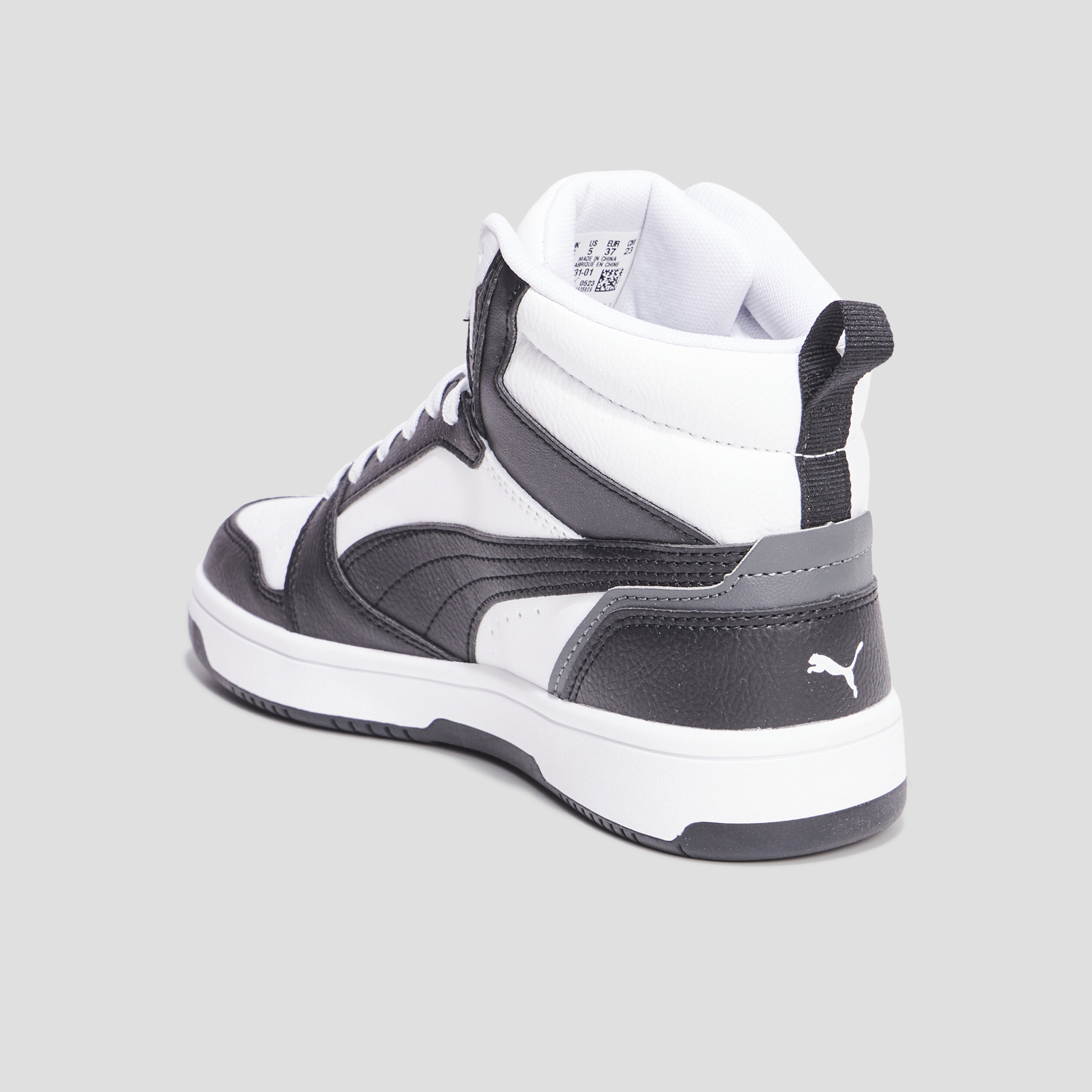 Baskets montantes Puma Reboundmid noir garçon | La Halle