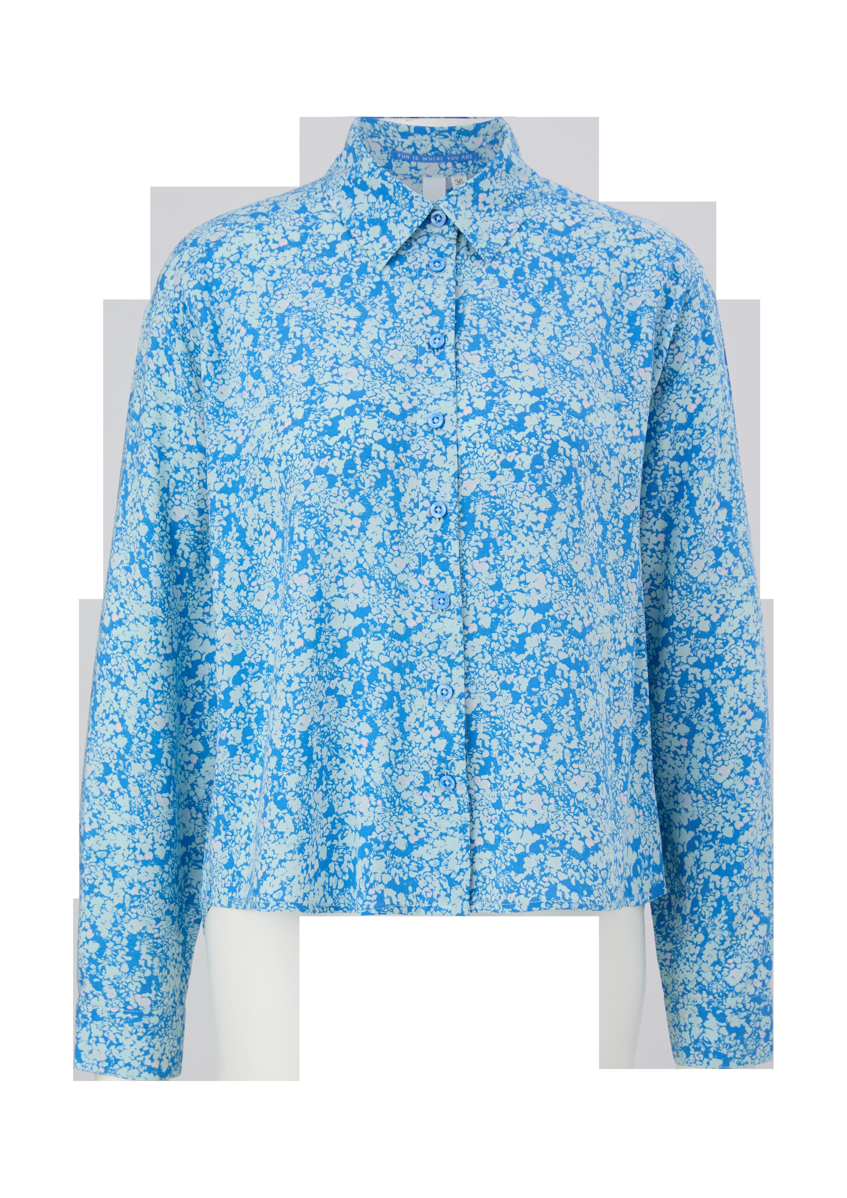 Viskosebluse mit Allover-Muster  2126744-60A2