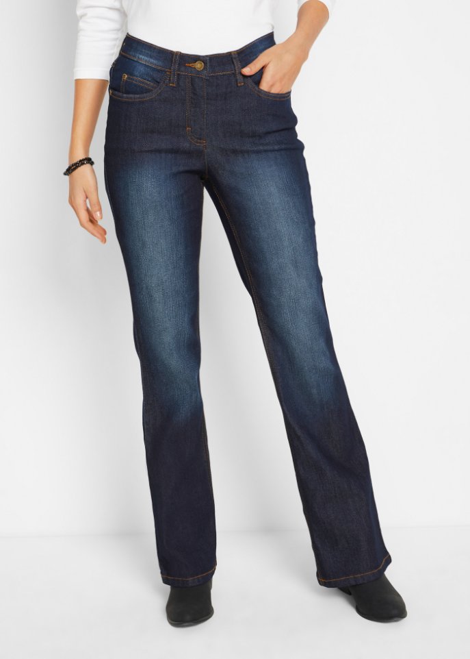 Komfort-Stretch-Jeans Bootcut