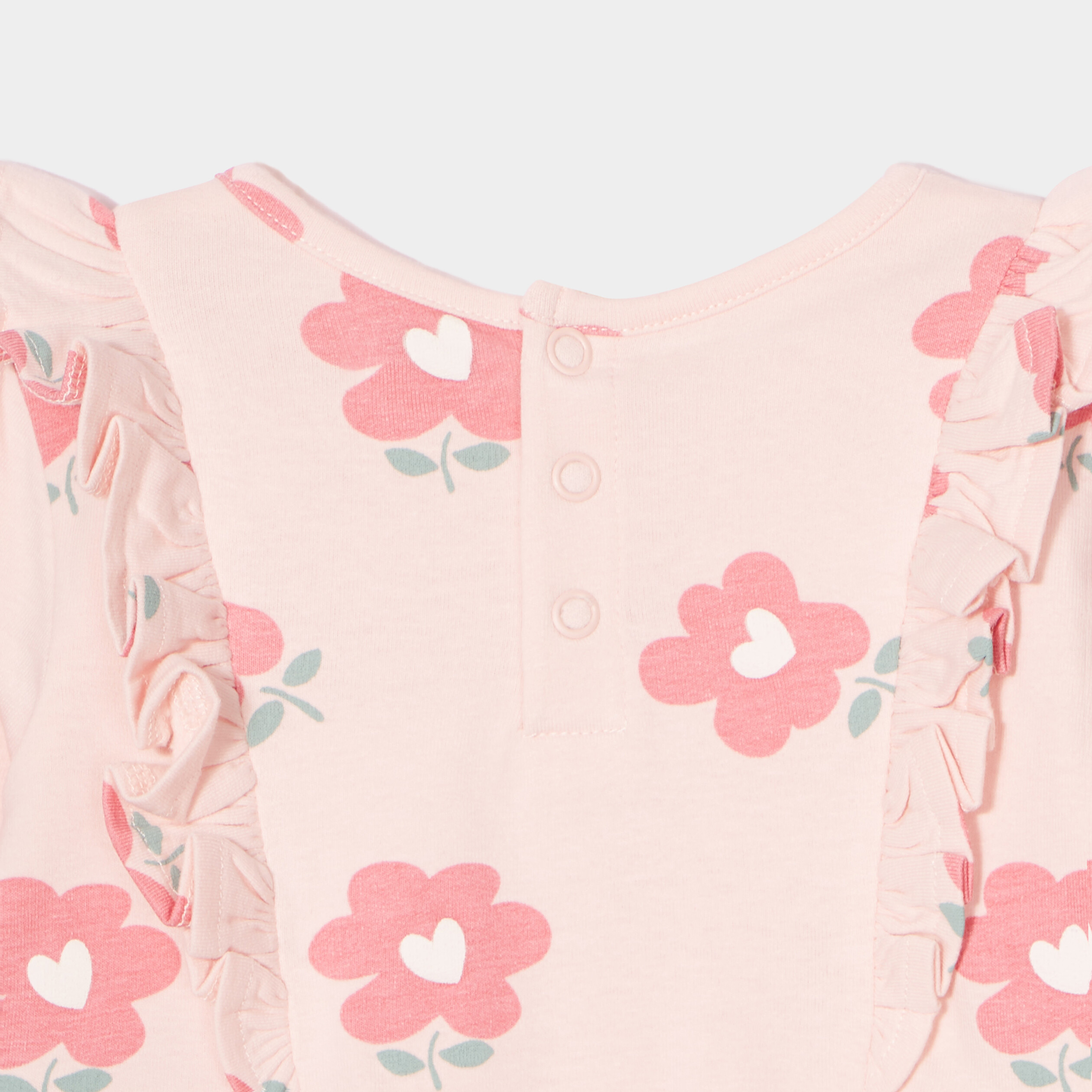 Ensemble robe et legging coton rose clair bébé fille | La Halle