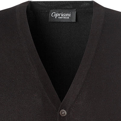Cipriani, Strickweste, Seide-Kaschmir, schwarz