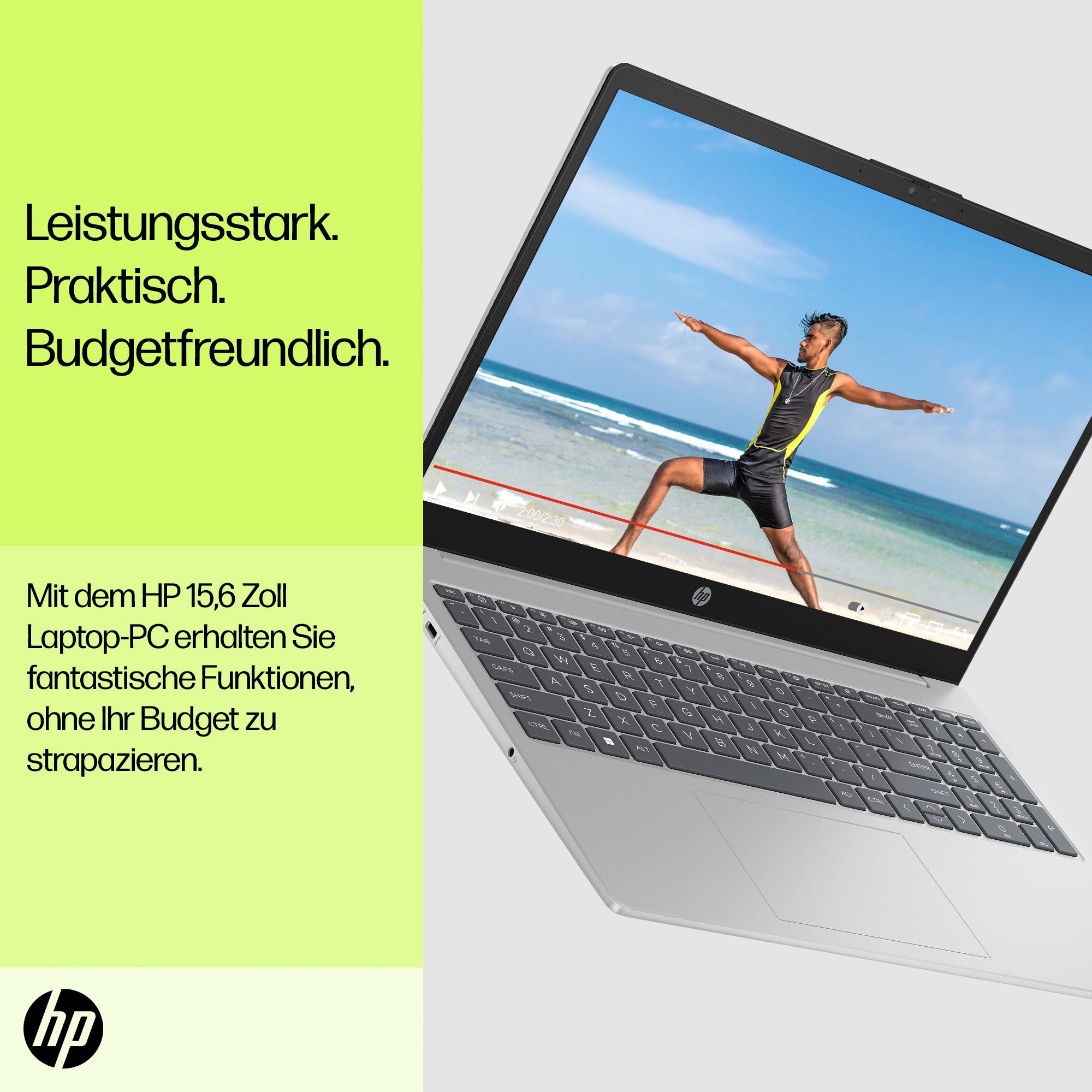 HP 15s-fq2235ng Notebook (39,6 cm/15,6 Zoll, Intel Core i3 1115G4, UHD Graphics, 512 GB SSD)