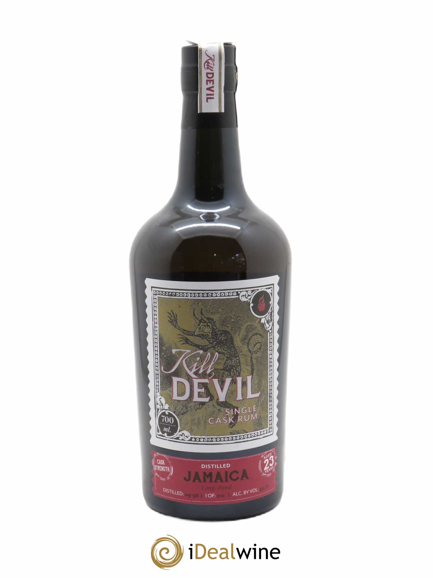 Rum Long Pond 23 ans Single Cask Kill Devil Jamaica   - Lot de 1 Bouteille