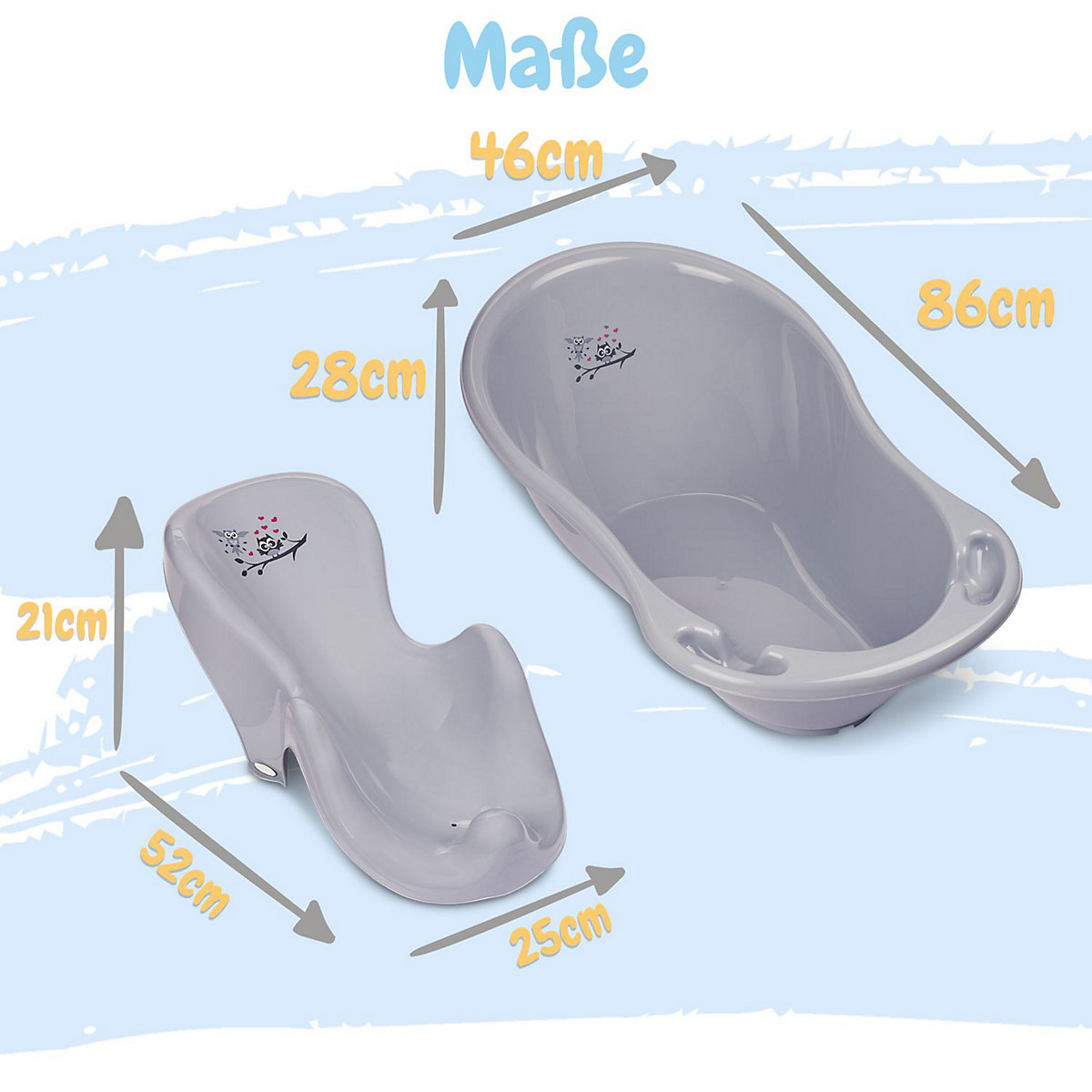 Baby Badewanne 7 Set - Baby Wanne, Badesitz, Ständer, Abfluss, Töpfchen, Hocker, Toilettentrainer.