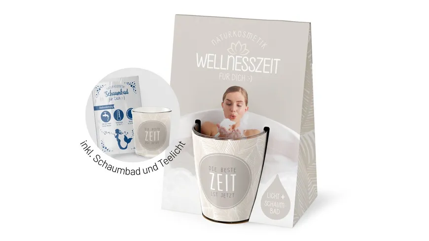 Geschenk für Dich Wellnesszeit Feder