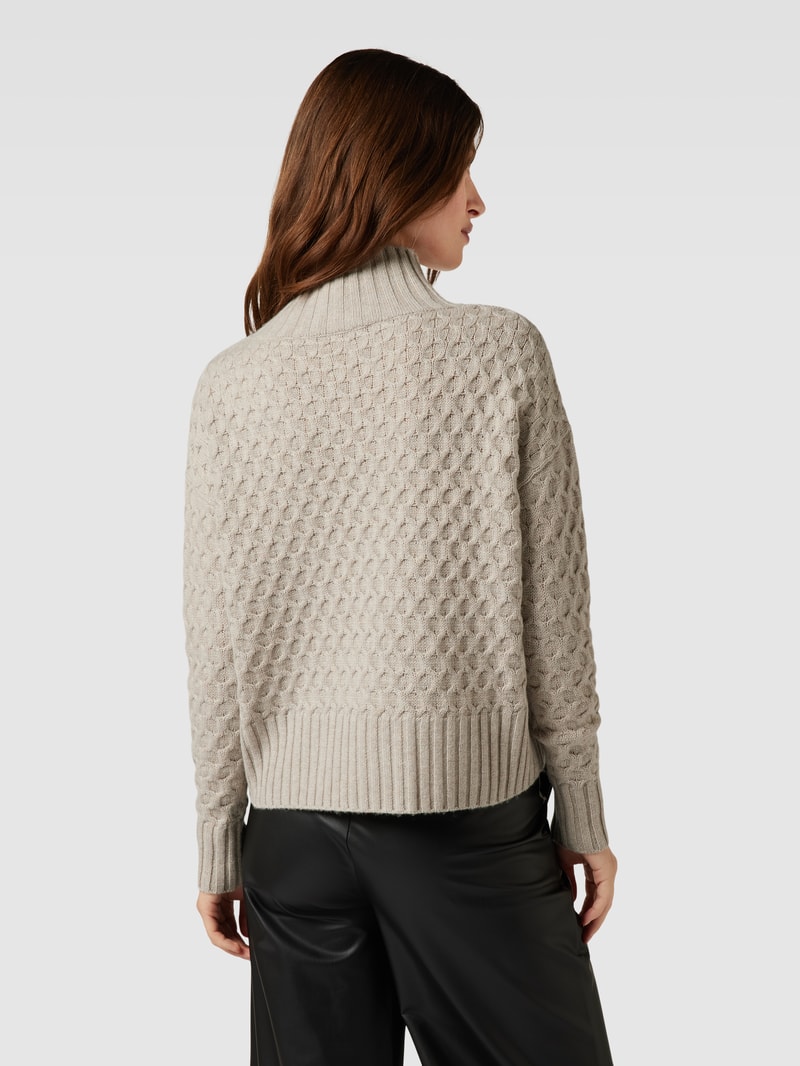 Strickpullover mit Turtleneck Modell 'VALDESE' in beige