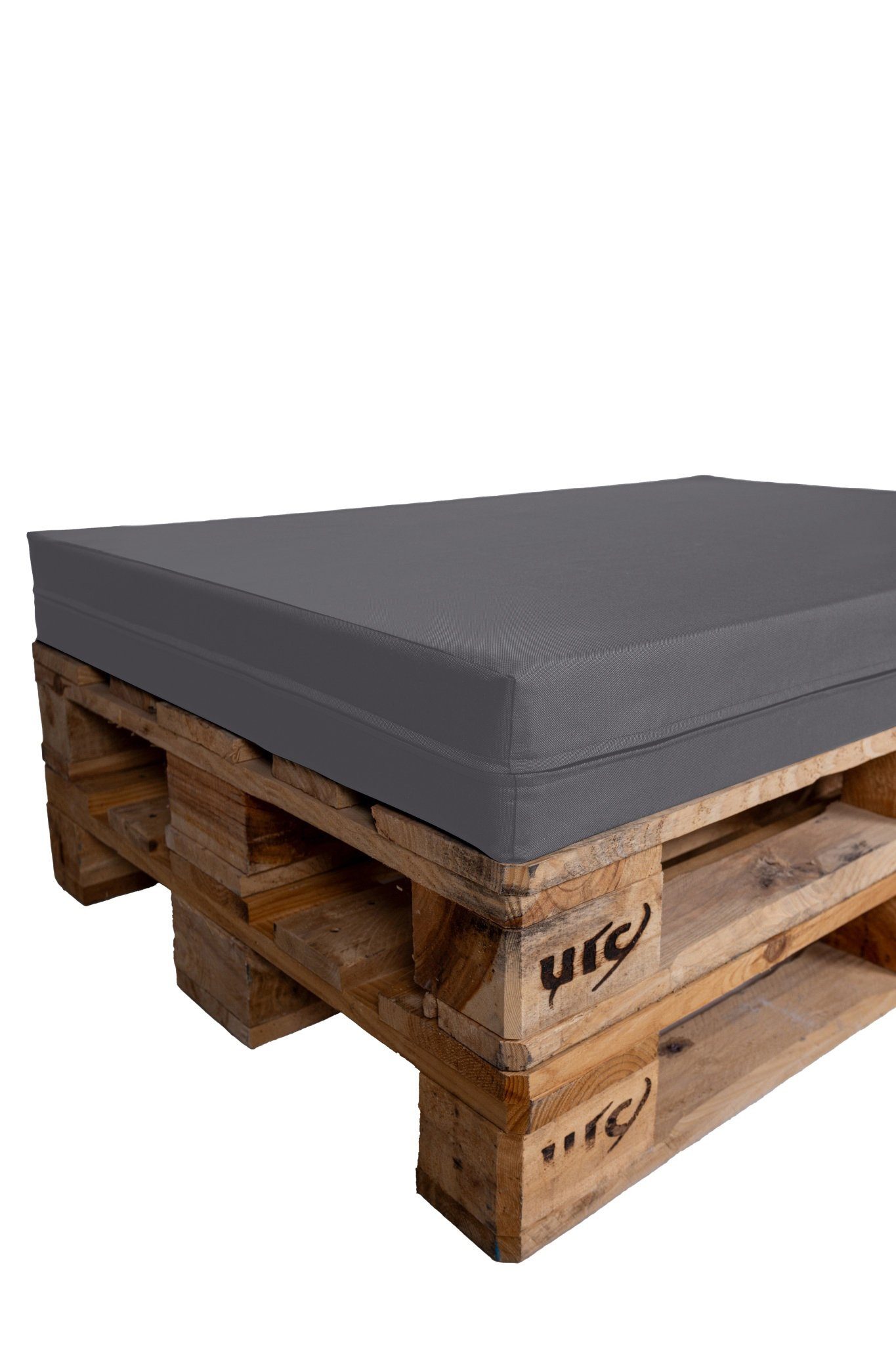 TexDeko Palettenkissen Halbes Palettenkissen für Palettensofa wasserabweisend, (60x80cm) gepolstert In- & Outdoor, Premium-Qualität