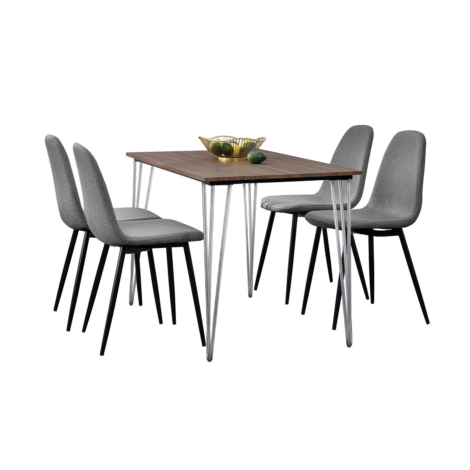 Zelsius Tischbein Hairpin Legs, 4er Set, 71 cm, Rohstahl, Tischbeine aus Stahl