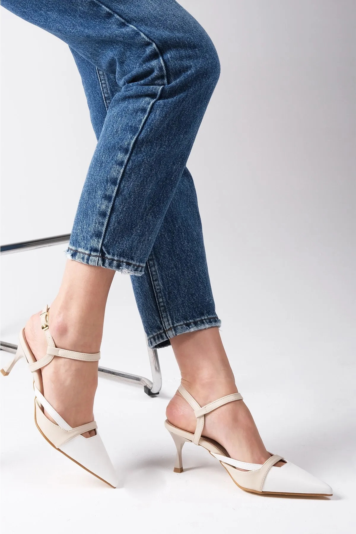 Mio Gusto  High Heels - Weiß - Pfennigabsatz/Stiletto