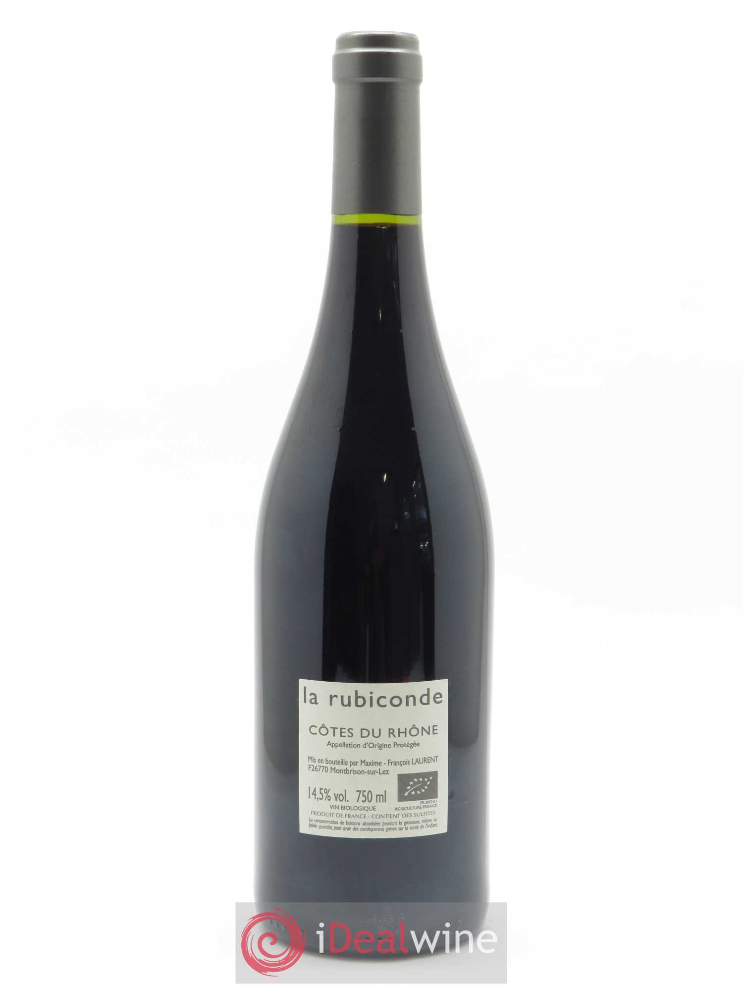 Côtes du Rhône Rubiconde Maxime-François Laurent (Gramenon)  2019 - Lot de 1 Bouteille