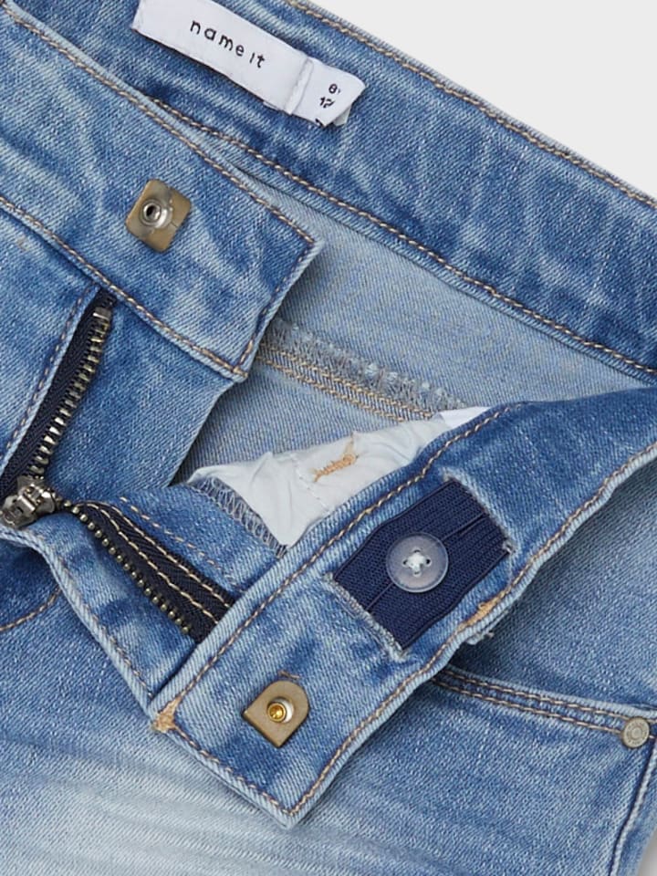 name it Jeanshorts in medium blue denim günstig kaufen