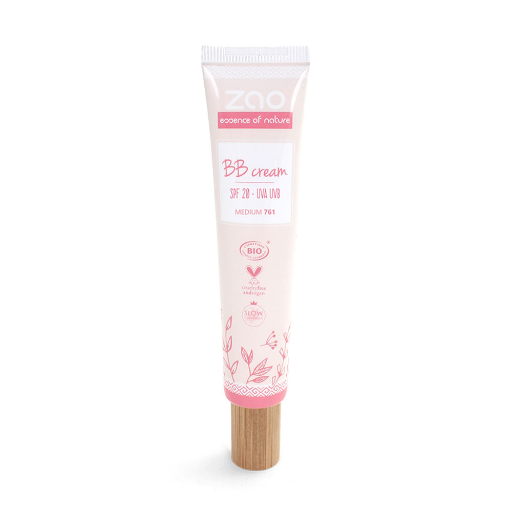 zao essence of nature BB cream (Tube 30 ml) 761 Médium ZAO BB Cream Certifiée Bio, Formule 100% naturelle et Vegan