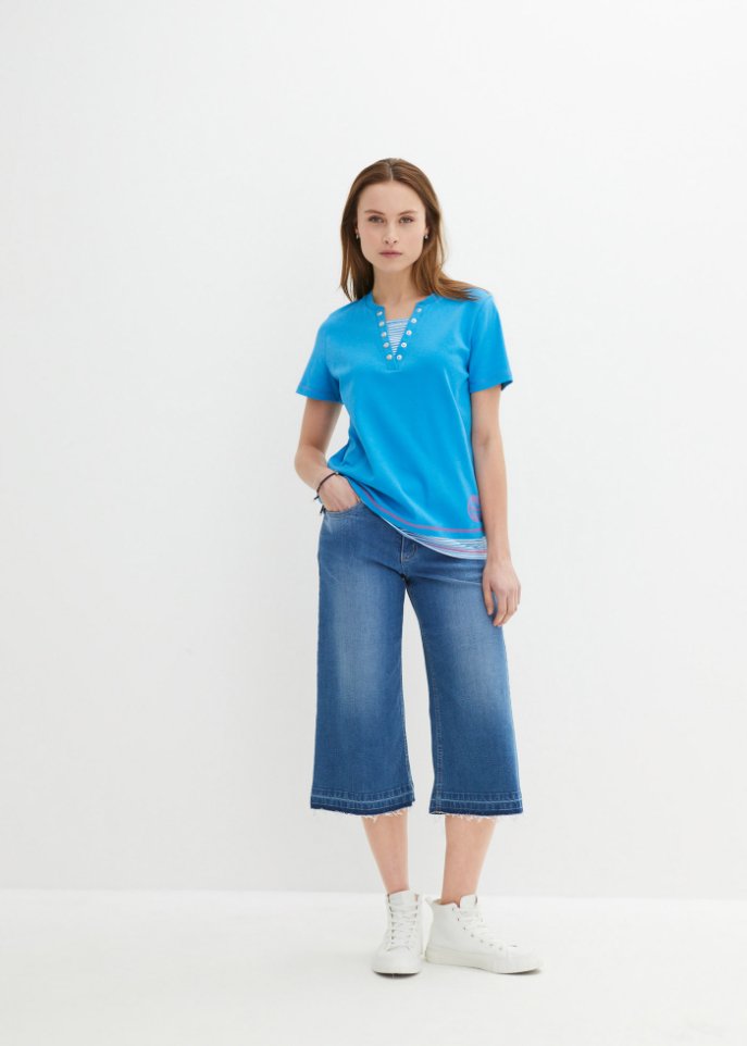 Baumwolle-Shirt, 2 in 1-Optik