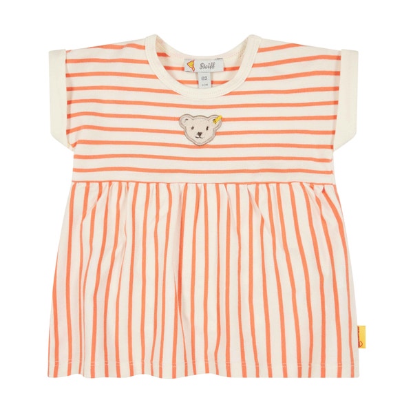 Body kurzarm, orange für Mädchen
