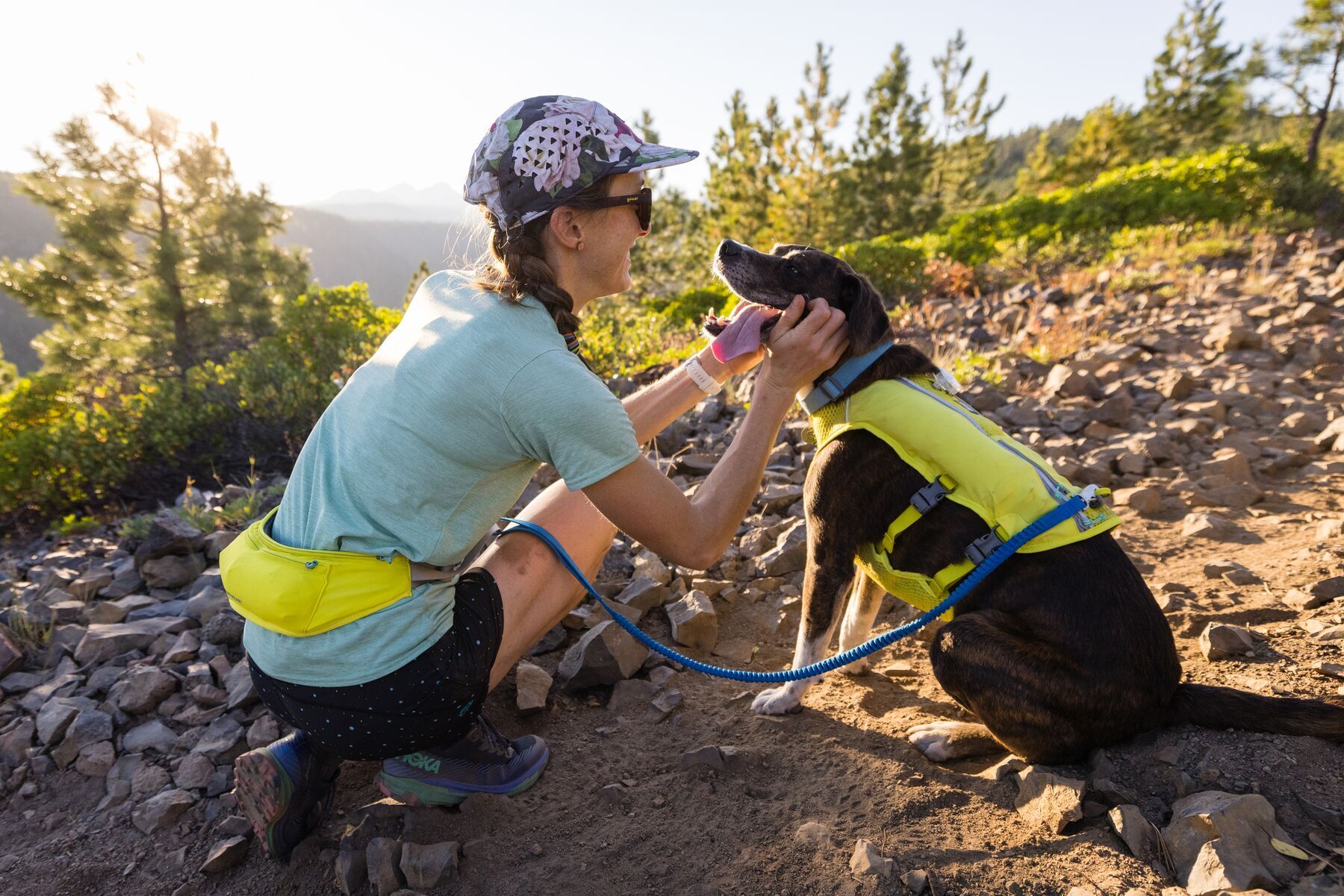 Ruffwear Snackbeutel Ruffwear Trail Runner™ Laufgurt limonen gelb S-M