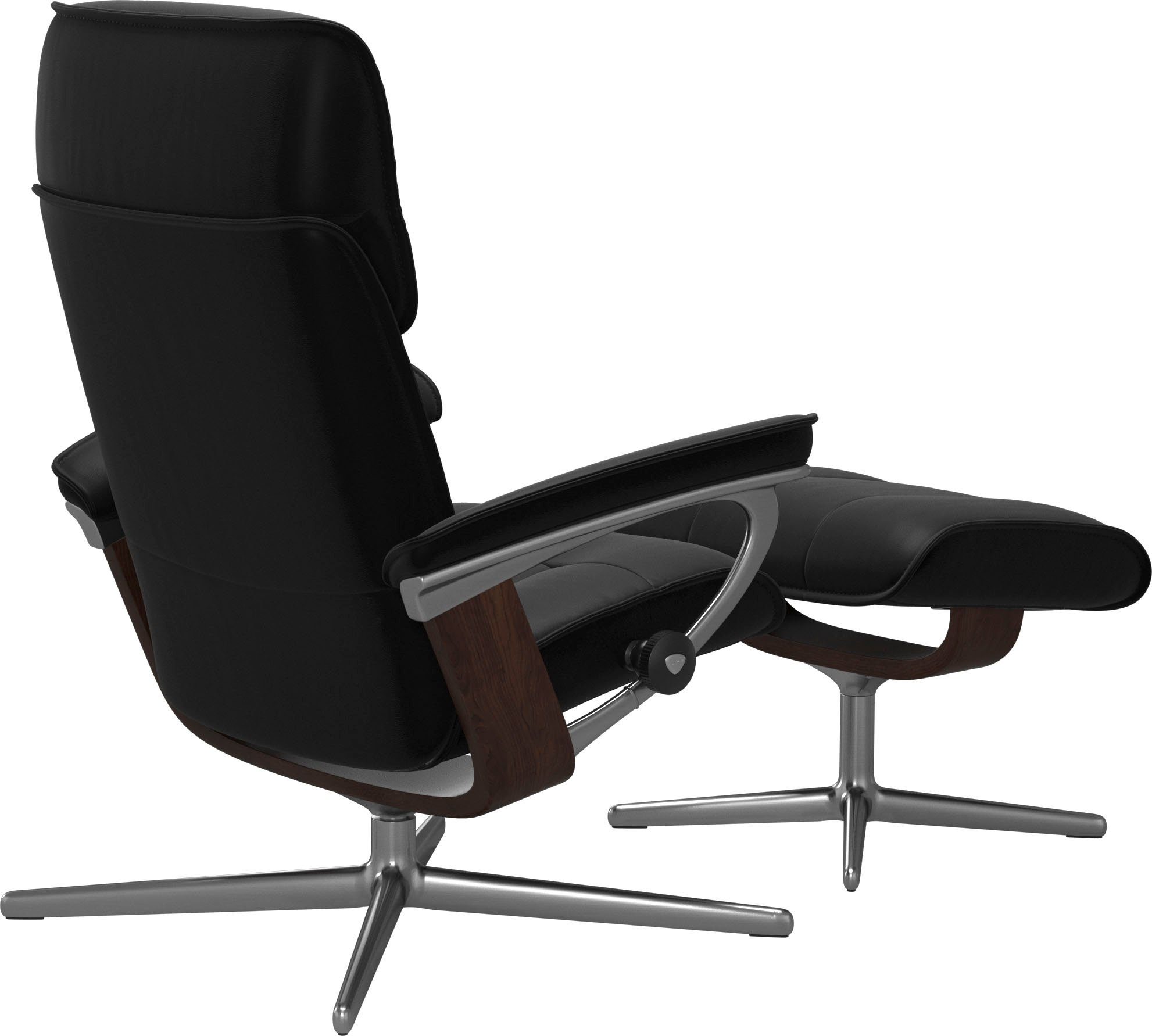 Stressless® Relaxsessel Admiral, mit Cross Base, Größe M & L, Holzakzent Braun