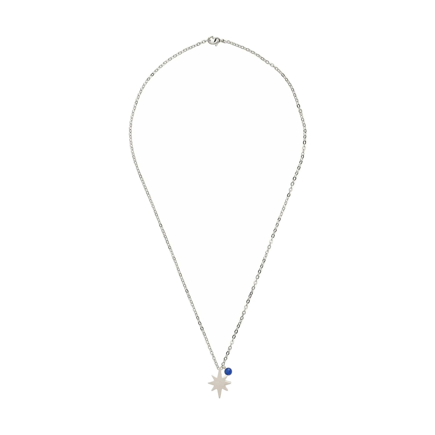 Kette mit Anhänger '3-D Nordstern Saphir'
