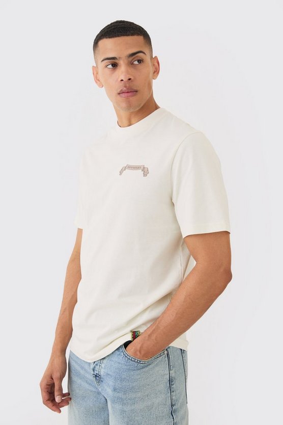 T-Shirt mit Resort-Print