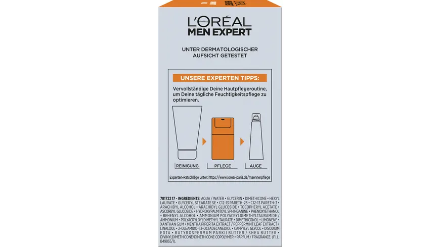 L'Oréal Men Expert Hydra Energy Tagespflege Gesicht Comfort Max 50 ml