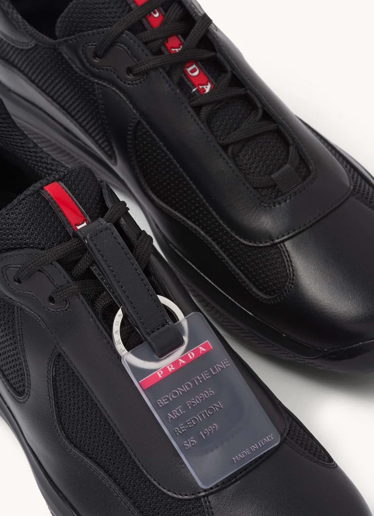 Αθλητικά παπούτσια Prada America's Cup Original με δερμάτινες λεπτομέρειες