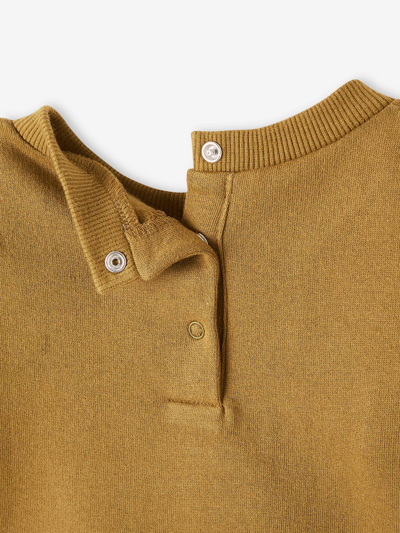 Sweat lama bébé en molleton olive