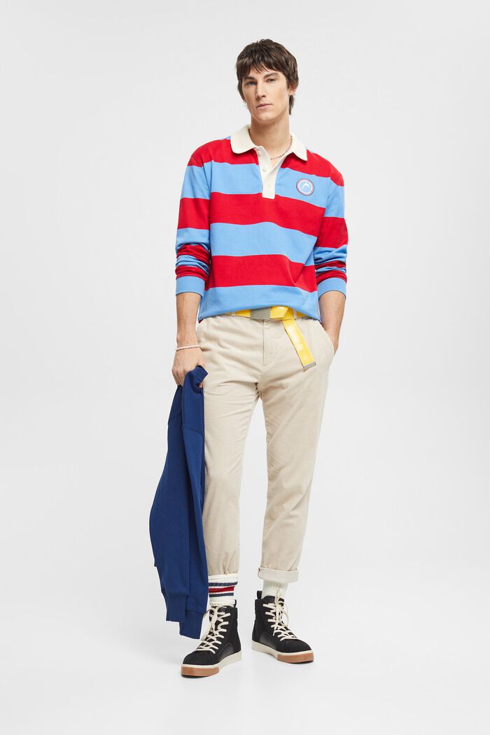 Gestreiftes Rugby-Polo
