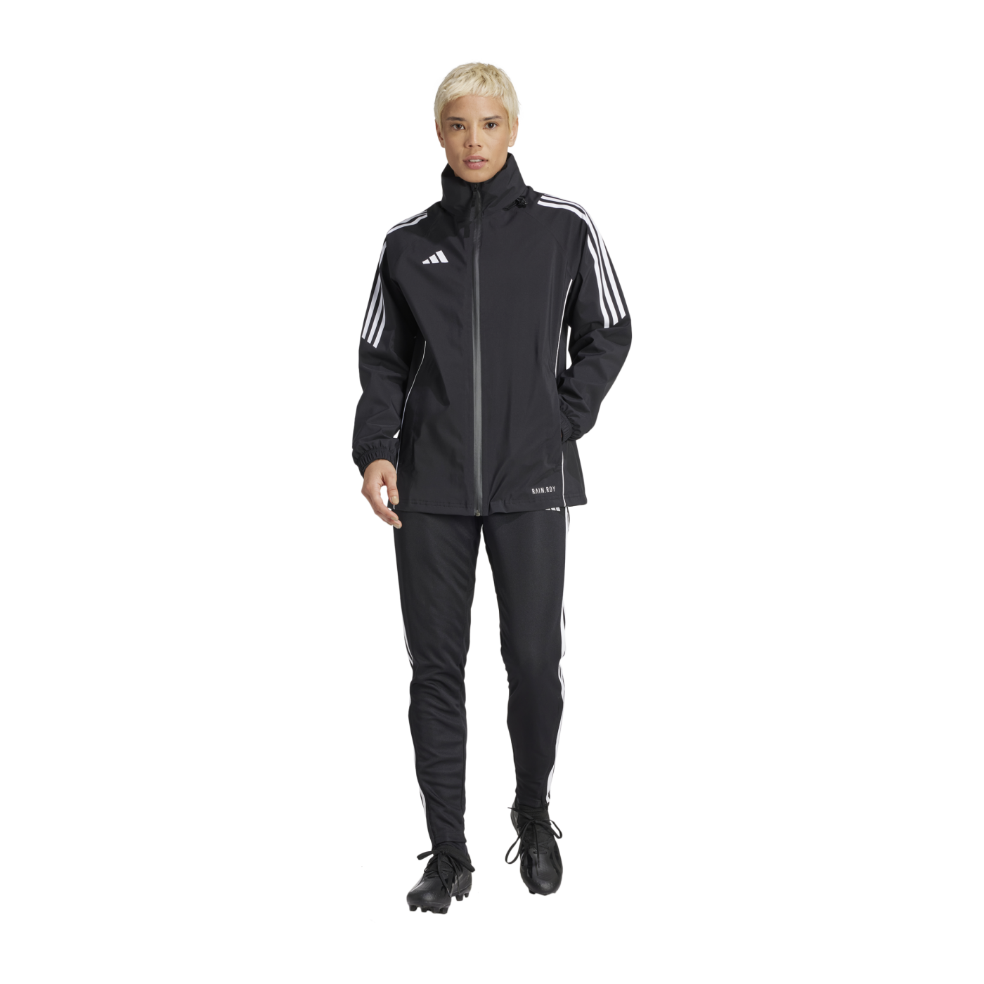 adidas Tiro 24 Regenjacke Damen Schwarz Weiss