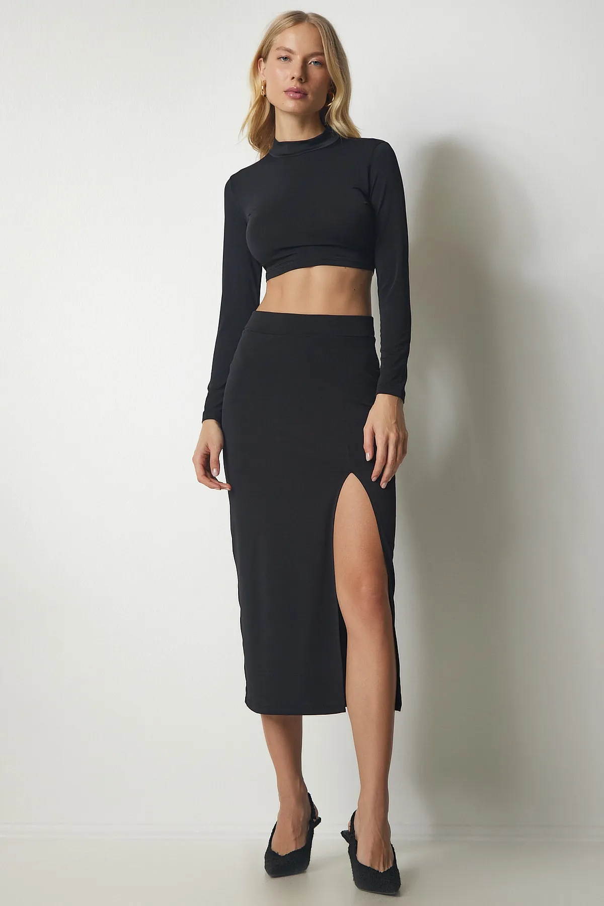 Happiness İstanbul  Zweiteiler - Schwarz - Oversized