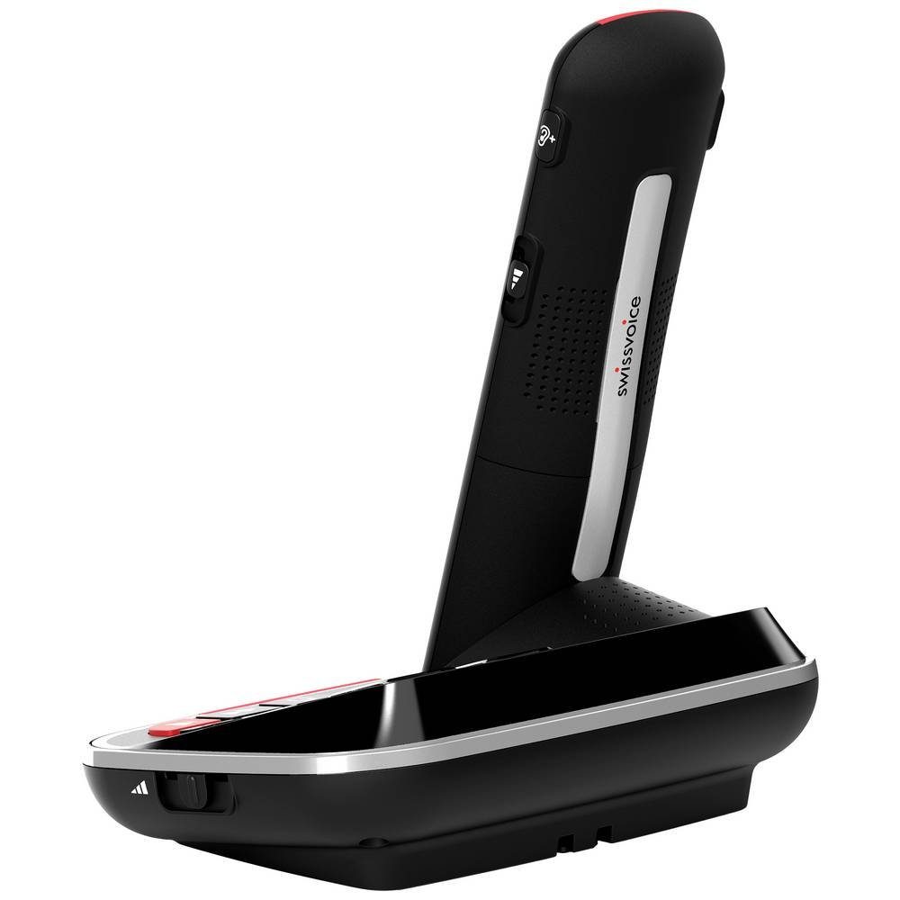 Swissvoice DECT Telefon mit Anrufbeantworter und Seniorentelefon (Anrufbeantworter, Foto-Tasten, Freisprechen)
