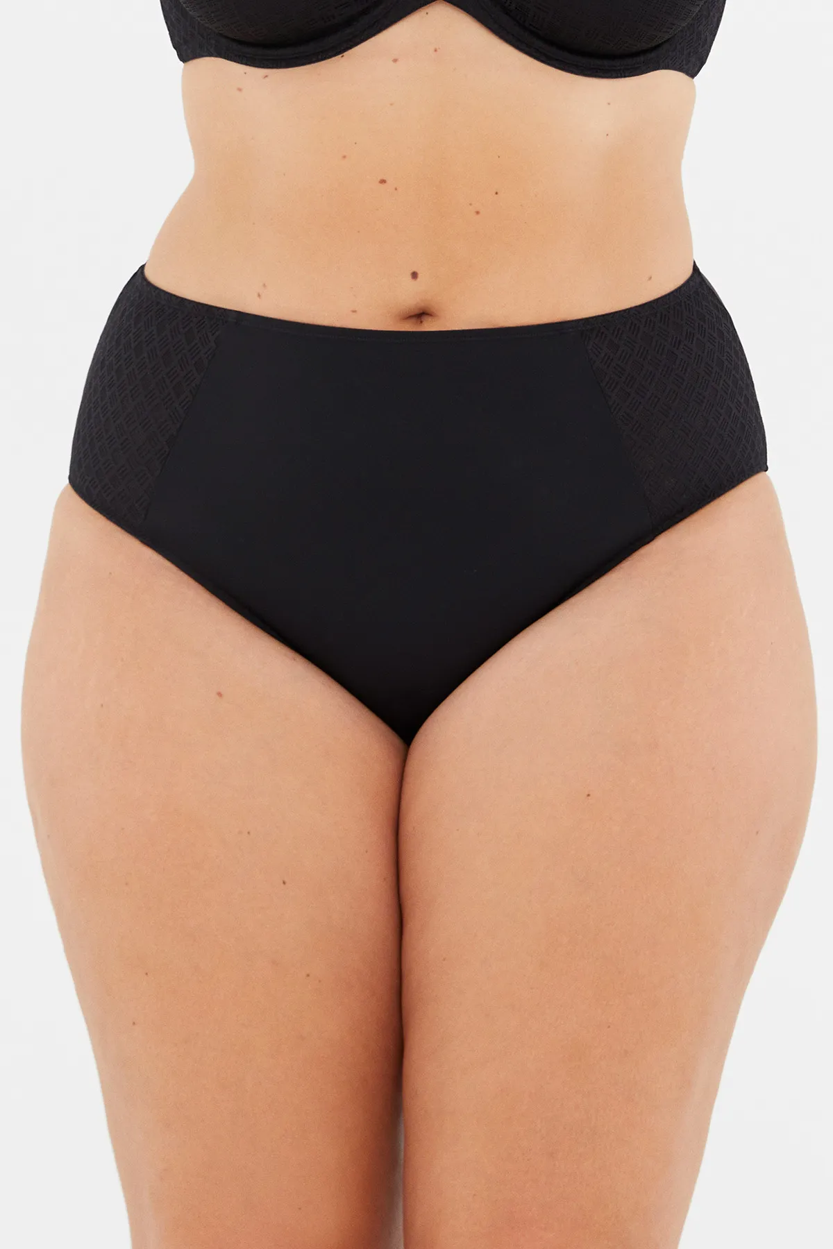 Dagi  Schwarze Lily Slip-Höschen mit hoher Taille