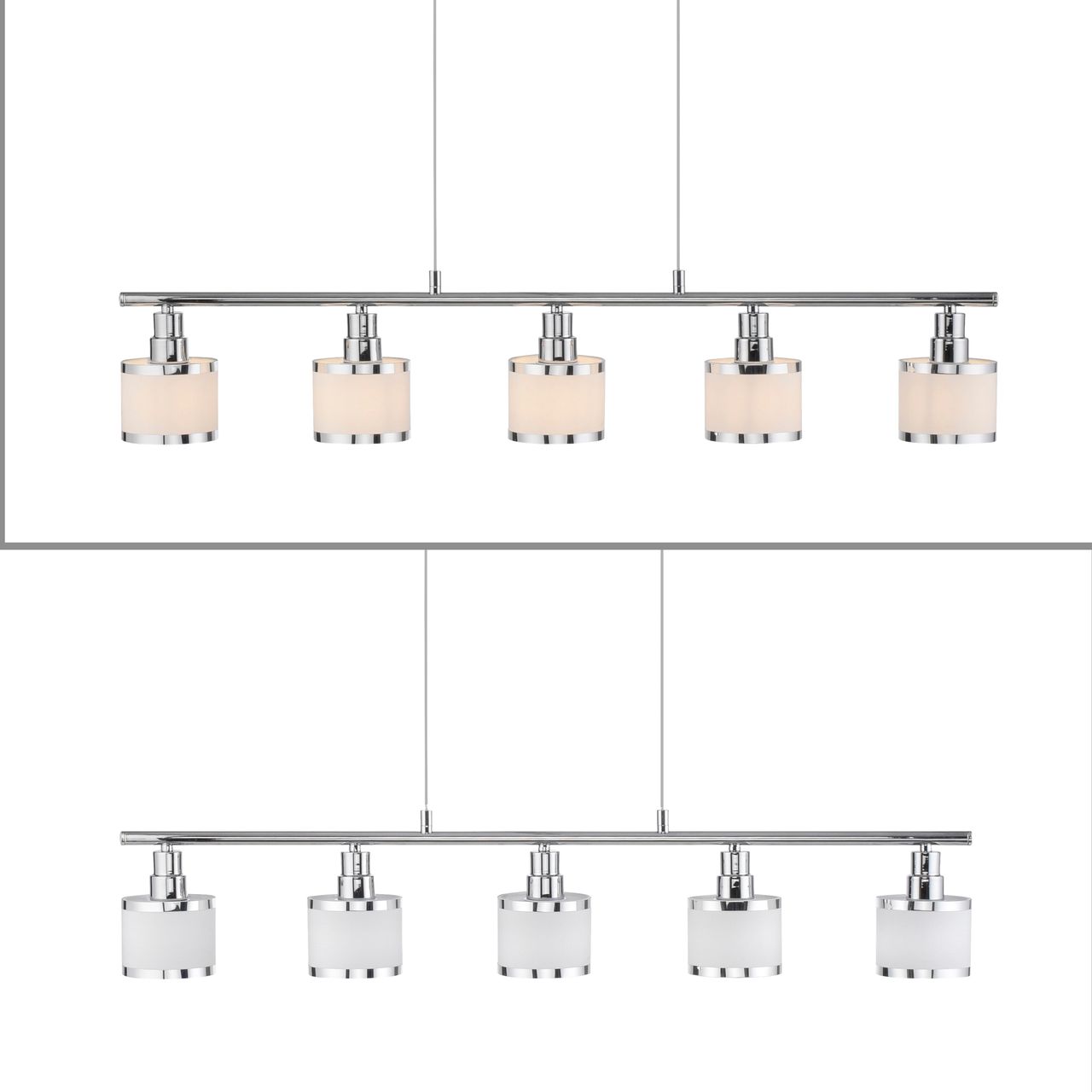 JUST LIGHT LeuchtenDirekt Pendelleuchte ACCOR,  5xE14 max. 25 W, Innenleuchte, IP20