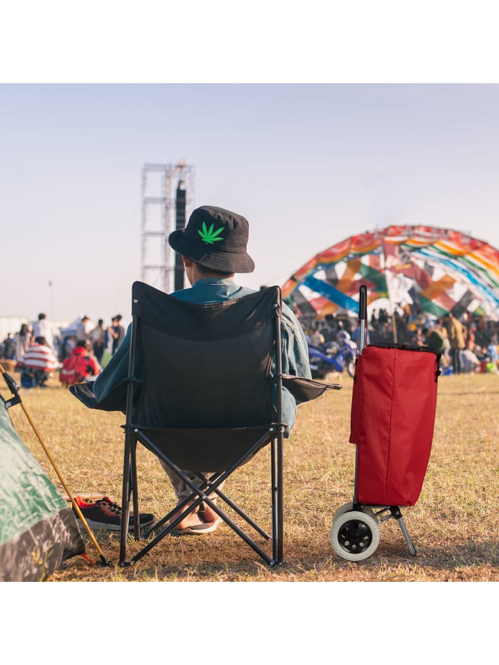 relaxdays Einkaufstrolley in Schwarz günstig kaufen onesize