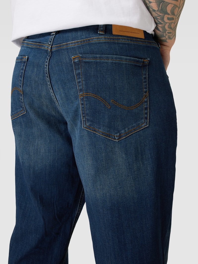 PLUS SIZE Jeans im 5-Pocket-Design Modell 'JJMIKE' in jeans