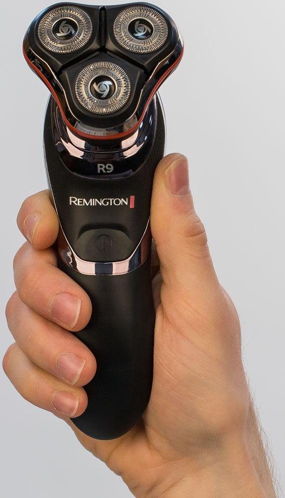 Remington Elektrorasierer Ultimate Rotationsrasierer R9, XR1570, ausklappbarer Langhaarschneider, (Herrenrasierer, Elektrorasierer) für Nass-& Trockenrasur, Akkubetrieb