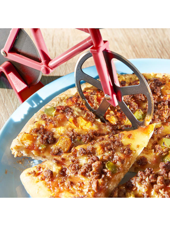 relaxdays 2 x Pizzaschneider in Rot günstig kaufen onesize