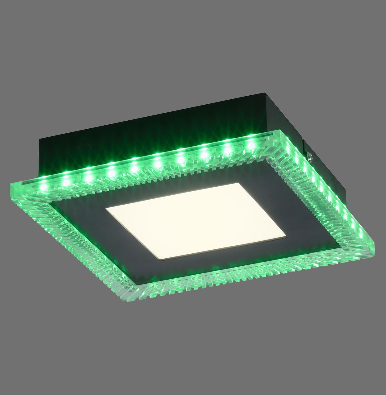 JUST LIGHT LED-Deckenleuchte ACRI, mit RGB Farbmodus, CCT, dimmbar, schwarz