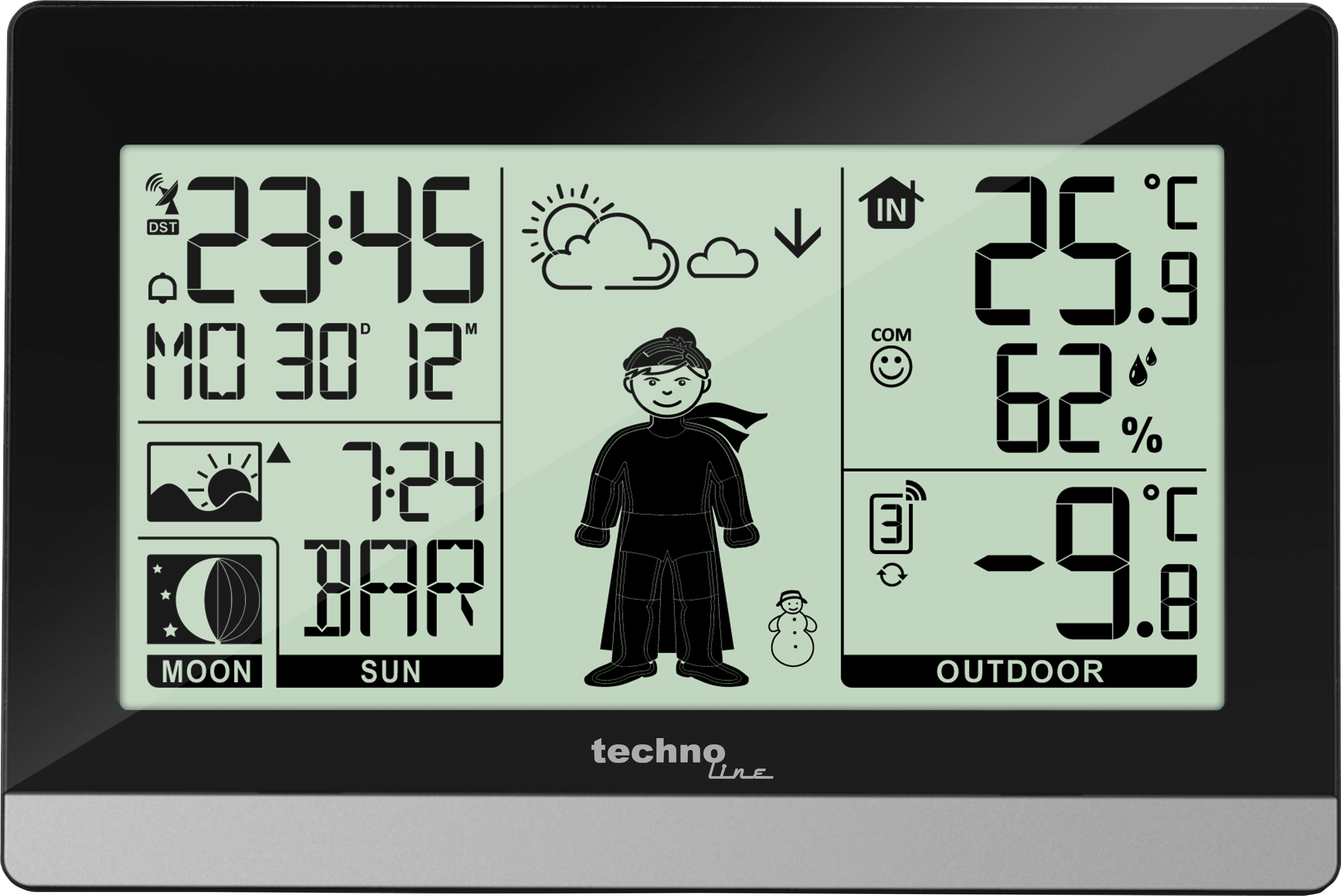 technoline WS 9612 Wetterstation (inklusive Außensender, mit 